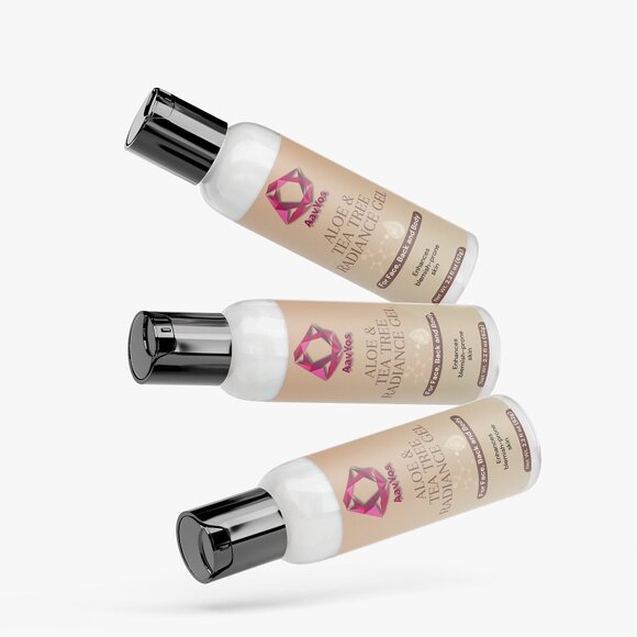 AavYos Aloe & Tea Tree Radiance Gel For Face and Body - Picture 4 of 5